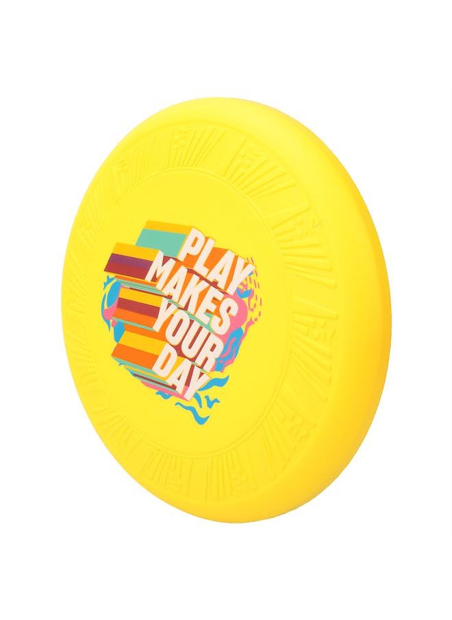 Outdoor Sport PU Children Kid Flying Disc Playing Throwing and Catching Toy Yellow