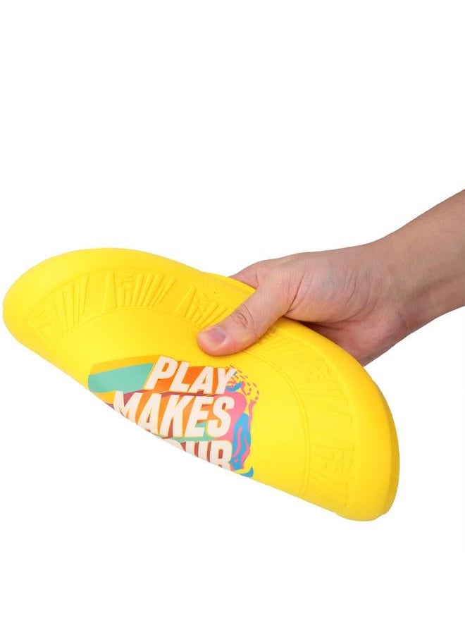 Outdoor Sport PU Children Kid Flying Disc Playing Throwing and Catching Toy Yellow