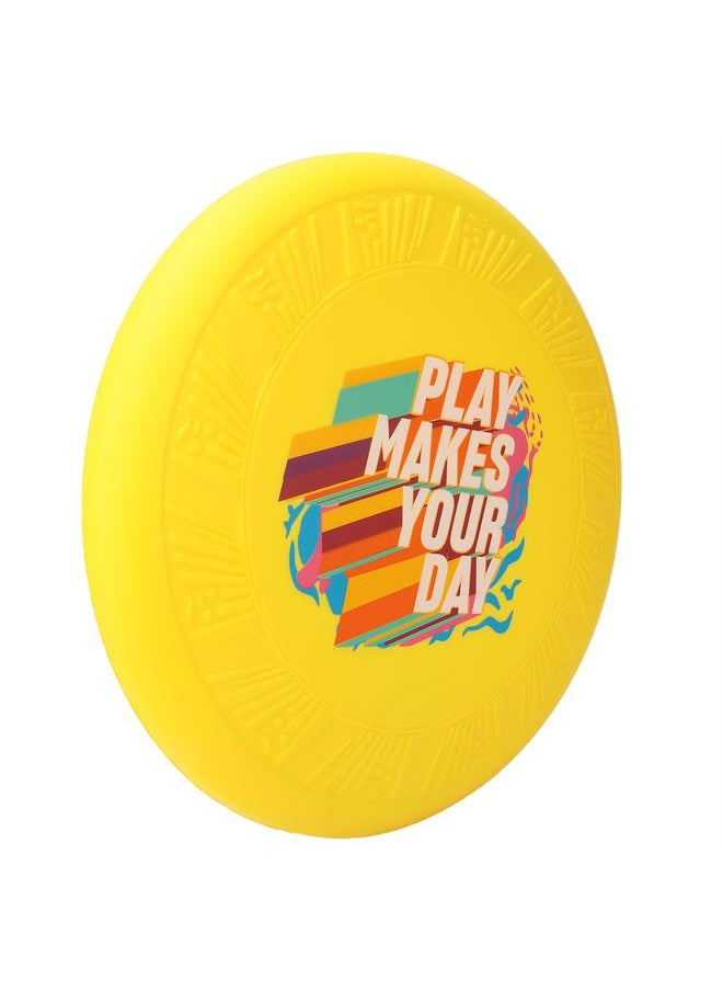 Outdoor Sport PU Children Kid Flying Disc Playing Throwing and Catching Toy Yellow