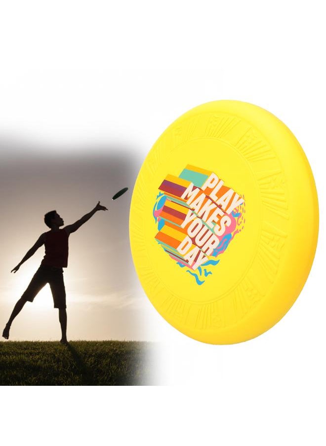 Outdoor Sport PU Children Kid Flying Disc Playing Throwing and Catching Toy Yellow
