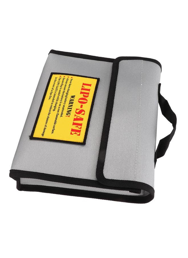 Battery Explosion Proof Bag Flame Retardant Fiber Gray Fireproof Lithium Battery Protective Safety Bag