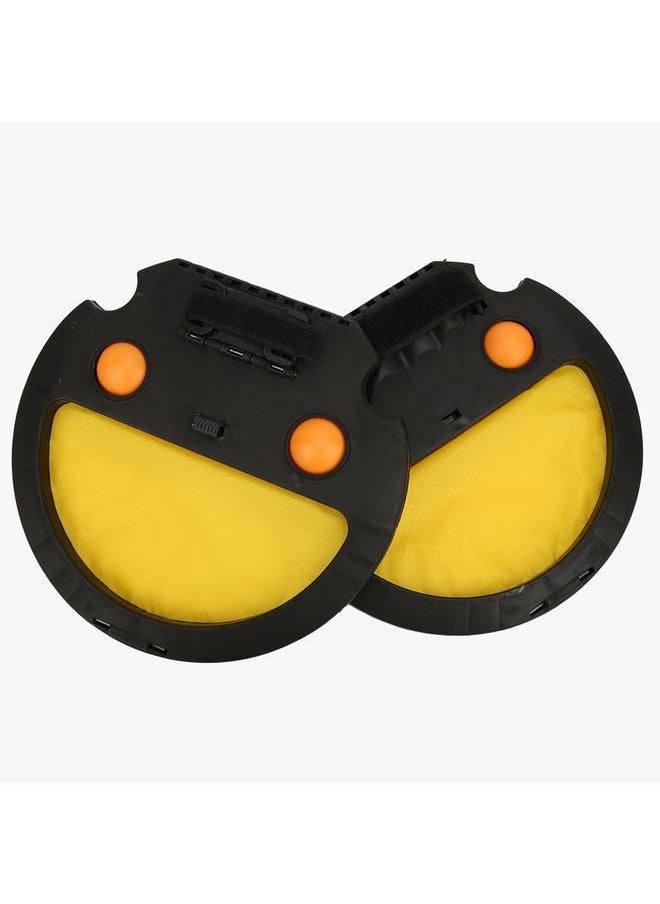 Children Catch and Throw Hand Ball Game Racket Outdoor Sports Toy For Family Kids (Black)
