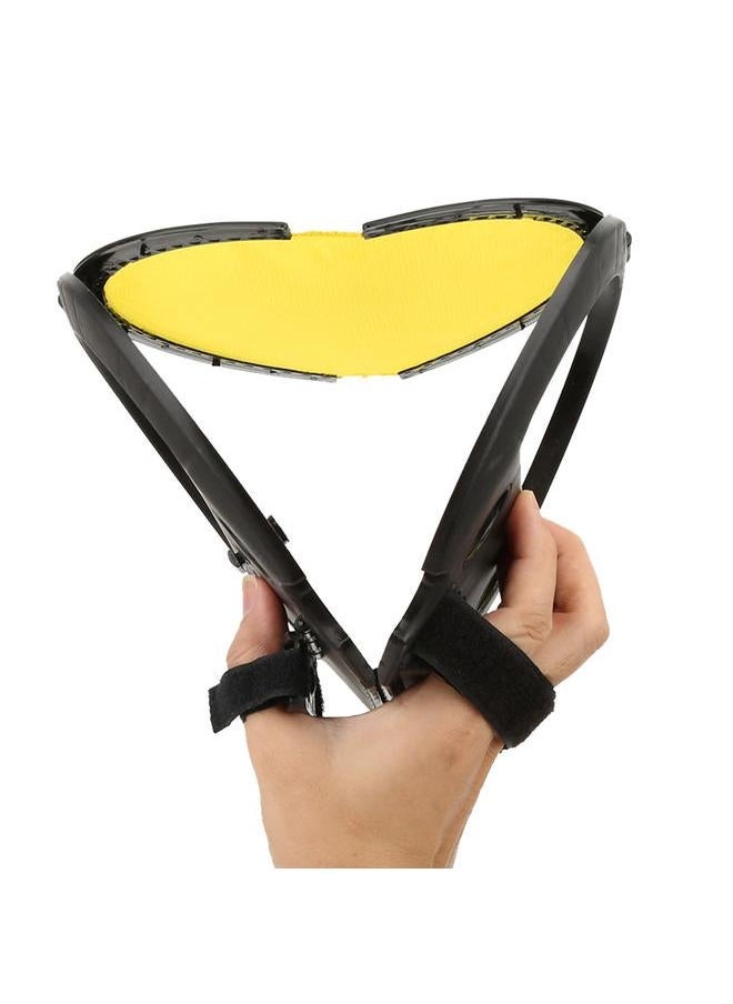 Children Catch and Throw Hand Ball Game Racket Outdoor Sports Toy For Family Kids (Black)