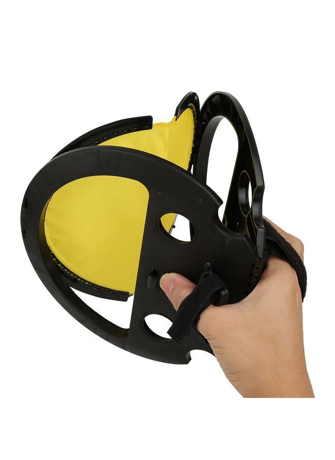 Children Catch and Throw Hand Ball Game Racket Outdoor Sports Toy For Family Kids (Black)