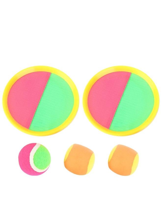 Catch and Throw Ball Game Sucker Sticky Toy Outdoor Sports For Family Kids (Yellow)