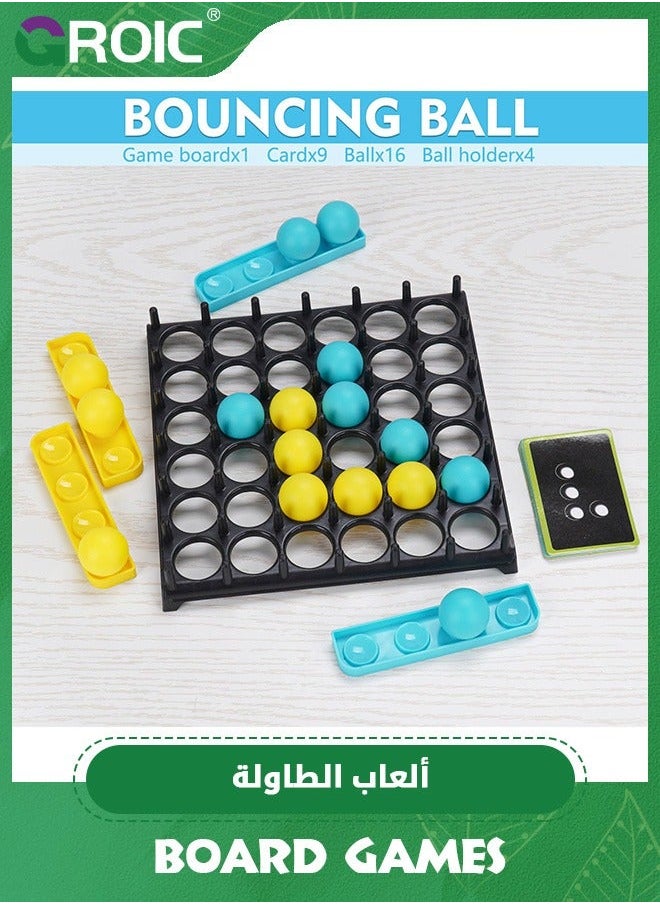 Bounce Ball Game Family Party Games, Jumping Connect Board Games Table Toys,Desktop Bouncing Ball,Funny Tabletop