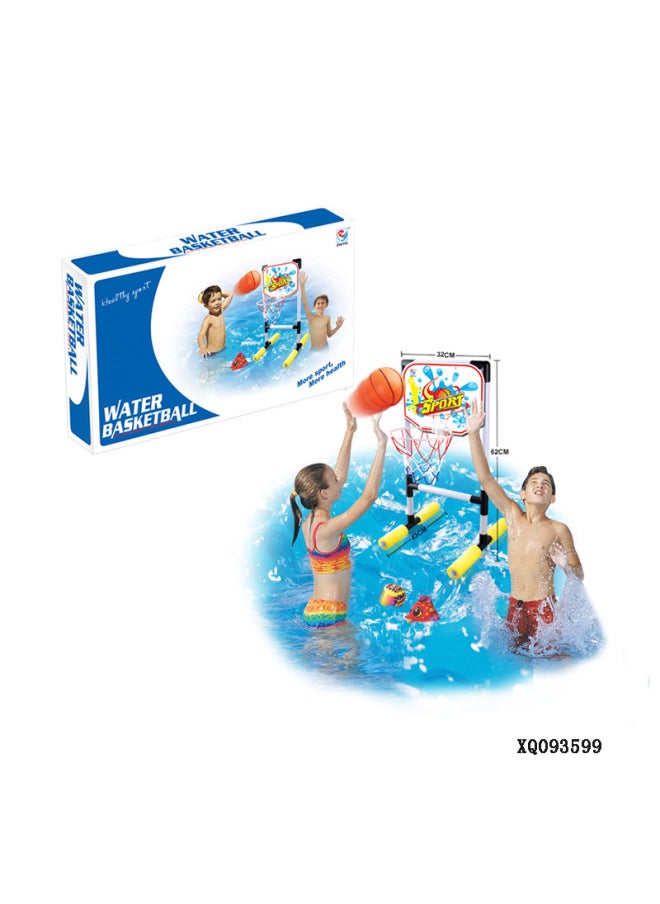 Children's Water Basketball Stand Infant Football Movable Shooting Toys Baby Indoor Dunk Basketball Frame-Color:46cm Water Goal (color Box)