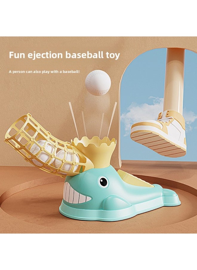 Shake The Sound Net Red With Parent-child Interactive Fun Cartoon Dolphin Ejection Foot Step Baseball Toy Set A Generation Of Hair-Color:Pink-color Box