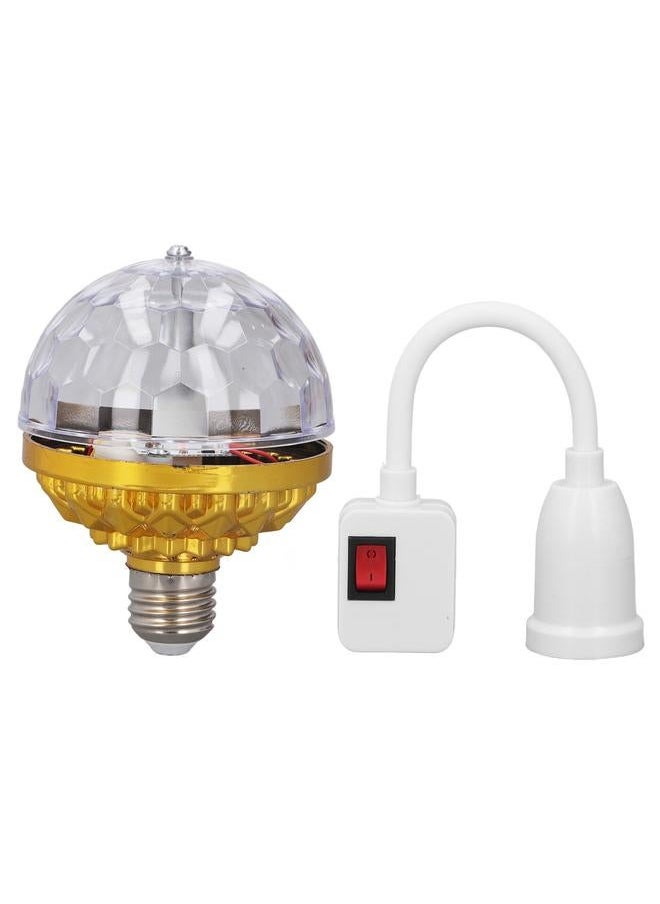 Colorful LED Rotating Ball Light 6W Metal Party Lights with Universal Socket for Karaoke Wedding Ceremony EU Plug 220V