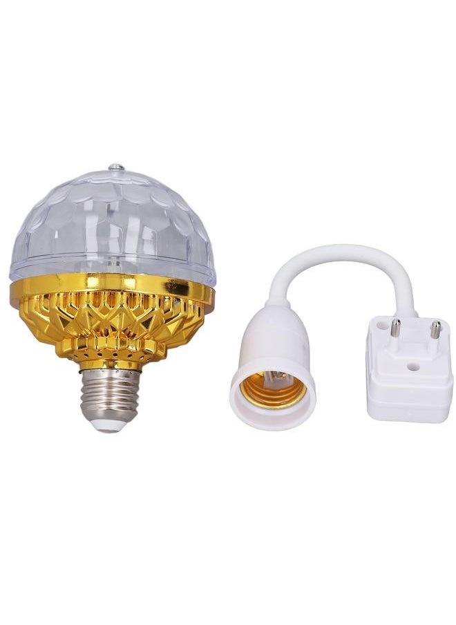 Colorful LED Rotating Ball Light 6W Metal Party Lights with Universal Socket for Karaoke Wedding Ceremony EU Plug 220V
