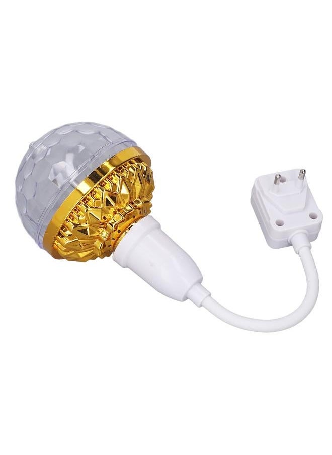 Colorful LED Rotating Ball Light 6W Metal Party Lights with Universal Socket for Karaoke Wedding Ceremony EU Plug 220V