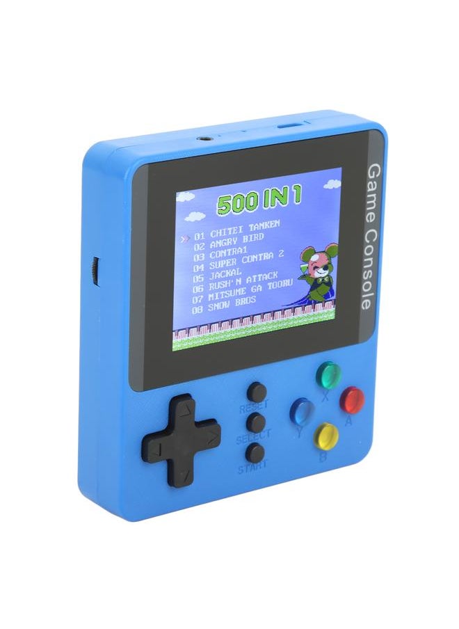 Handheld Game Console 3.0 Inch Color Screen Mini Support TV Connection Blue Single Player
