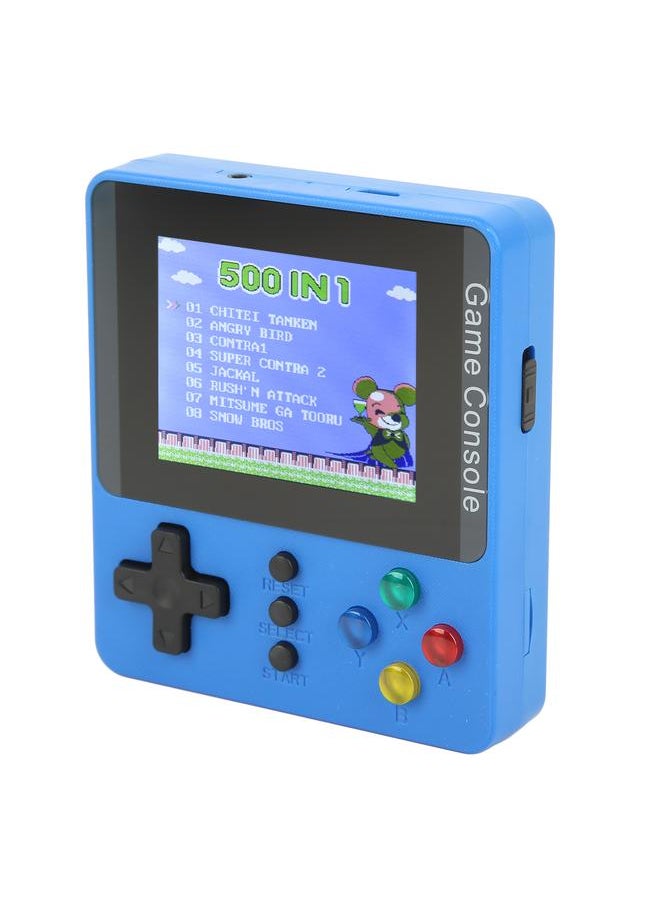 Handheld Game Console 3.0 Inch Color Screen Mini Support TV Connection Blue Single Player