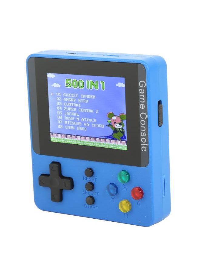 Handheld Game Console 3.0 Inch Color Screen Mini Support TV Connection Blue Single Player