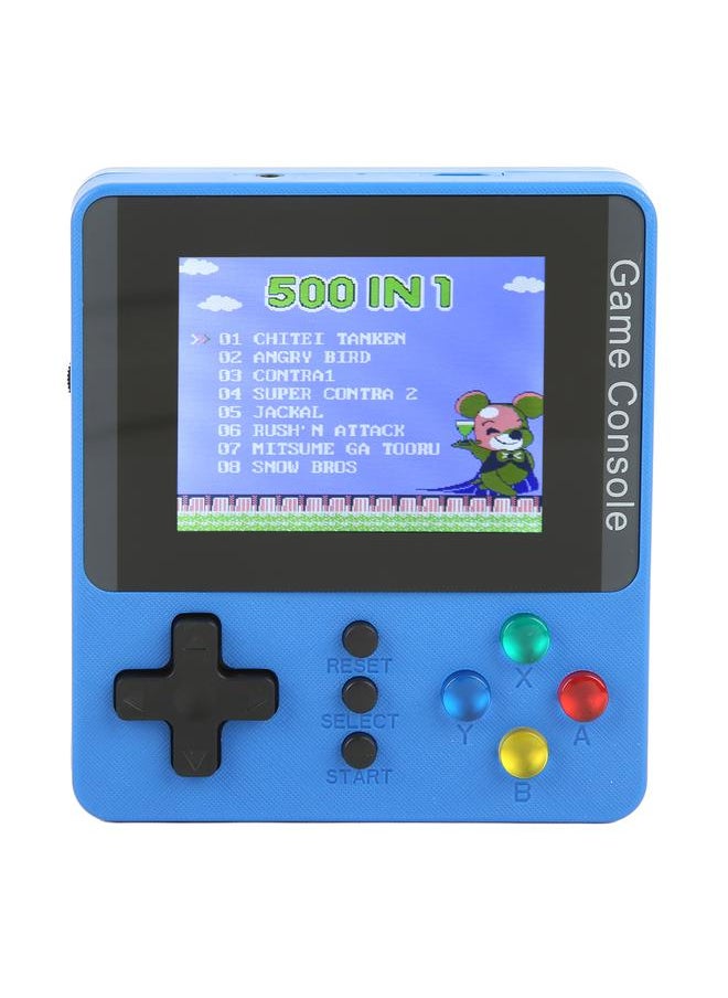 Handheld Game Console 3.0 Inch Color Screen Mini Support TV Connection Blue Single Player