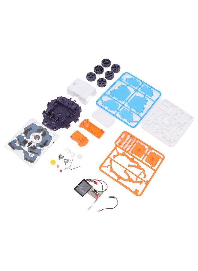 Solar Mars Exploration Car Model Functional Educational Building Toys DIY Kit for Above 8 Years Old Blue