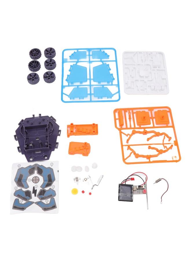Solar Mars Exploration Car Model Functional Educational Building Toys DIY Kit for Above 8 Years Old Blue