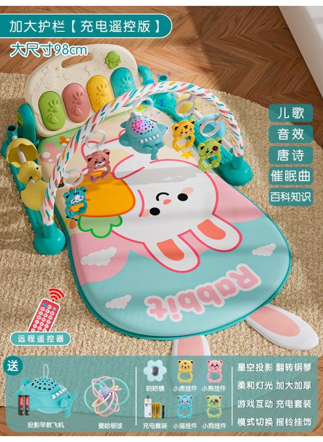 Pedal Piano Newborn Baby Fitness Rack Baby Boys And Girls Music Educational Toys 0- Years Old 3-6 Months Lake