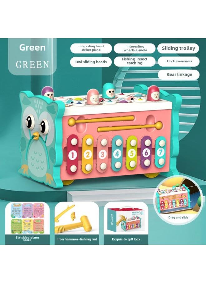 Children Playing Gopher Fishing Playing Piano Educational Toys Multi-functional Games Baby Interactive Toys Eight In One