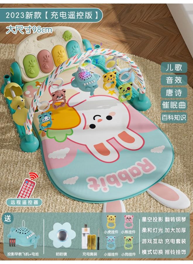 Pedal Piano Newborn Baby Fitness Rack Baby Boys And Girls Music Educational Toys 0- Years Old 3-6 Months Lake