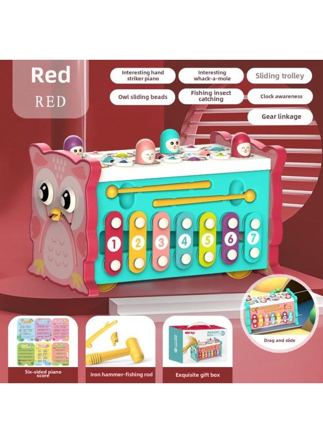 Children Playing Gopher Fishing Playing Piano Educational Toys Multi-functional Games Baby Interactive Toys Eight In One