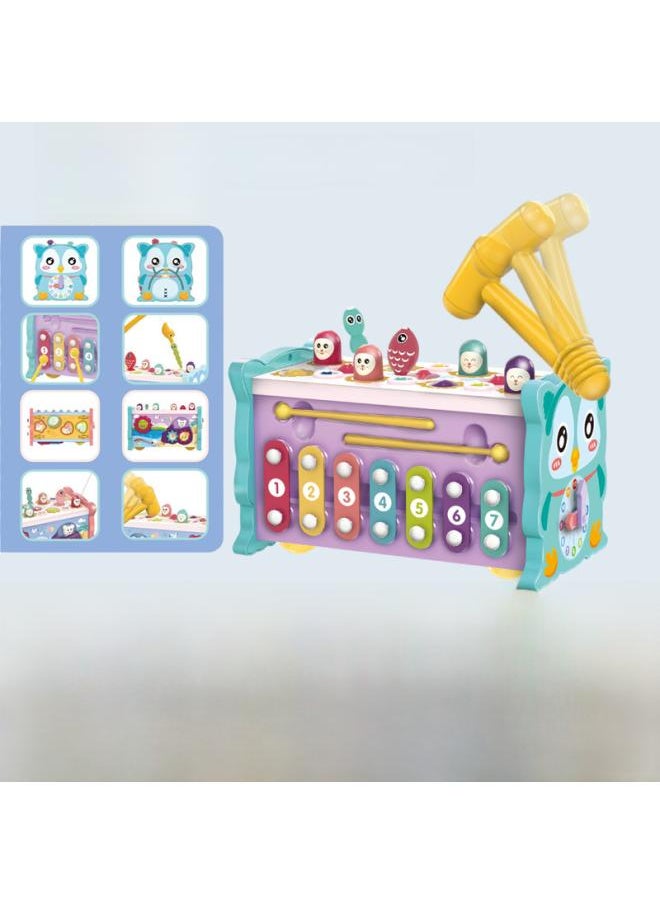 Children Playing Gopher Fishing Playing Piano Educational Toys Multi-functional Games Baby Interactive Toys Eight In One