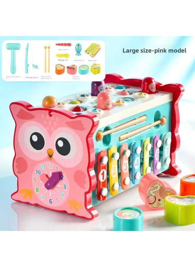 Children Playing Gopher Fishing Playing Piano Educational Toys Multi-functional Games Baby Interactive Toys Eight In One