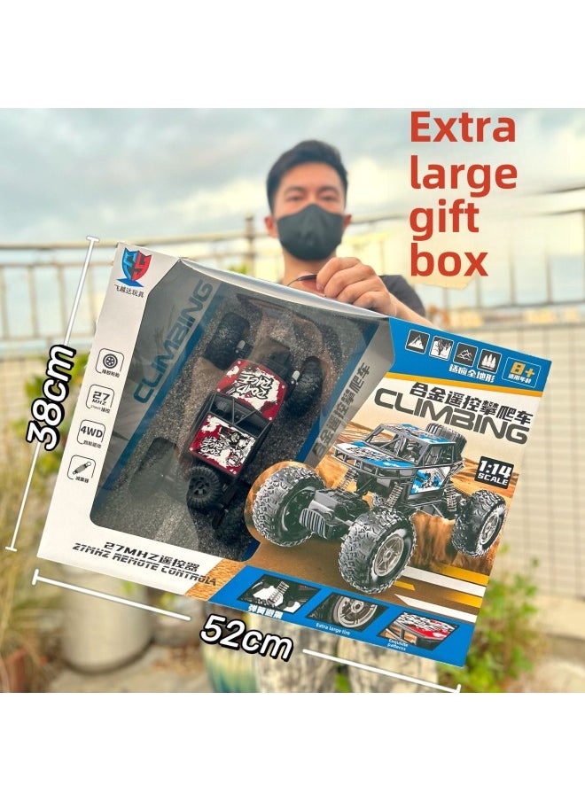 Children's Wireless Charging Remote Control Car Climbing Car Racing Model Big Gift Box Boy Toy Car Agency Renewal Gift-Color:2019-178 Cyber ​​pickup Energy Remote Control Car [2 Colors Random]