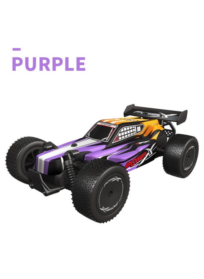 Mini Remote Control Car Rc Off-road Vehicle Children's Rechargeable Car Climbing High-speed Model Boys Toy-Color:K201 Purple