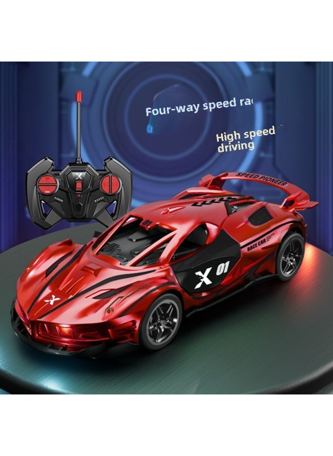 Children's Electric Remote Control Toy Sports Car Rc Rechargeable Drift Light Racing Boy's Electric Stall Toys-Color:28a Painted Green Beetle Meter Car-Scale:Standard Version  Mail Order Box