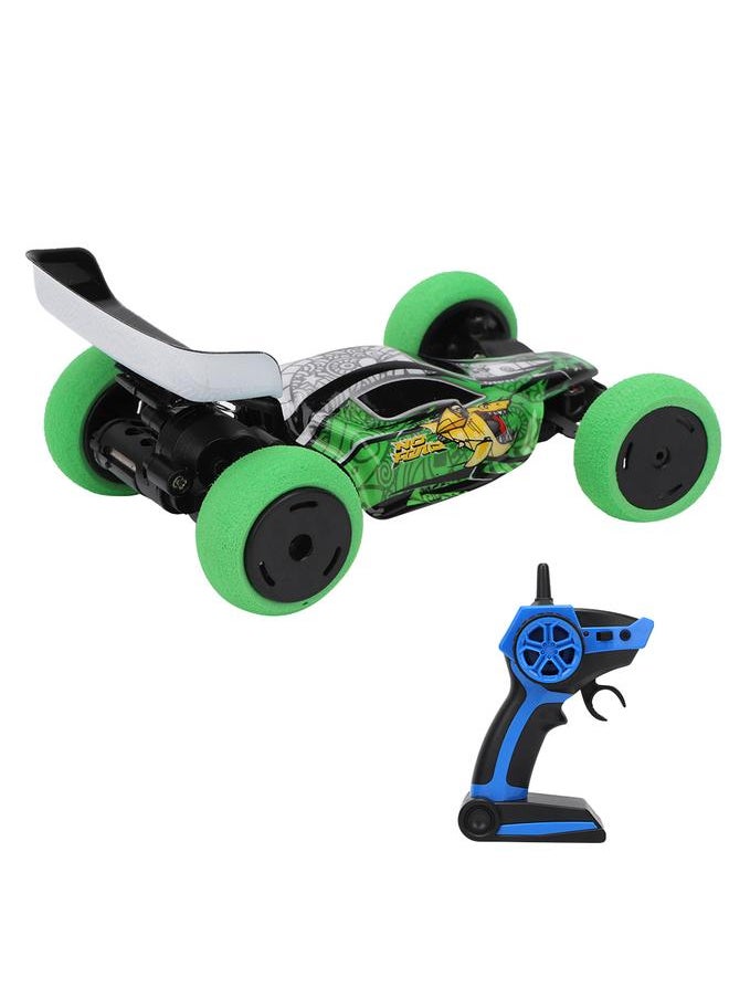 1:32 2.4GHz Fast Speed Absorber Remote Control Wireless RC Car Model Child Kid Toy (Green)