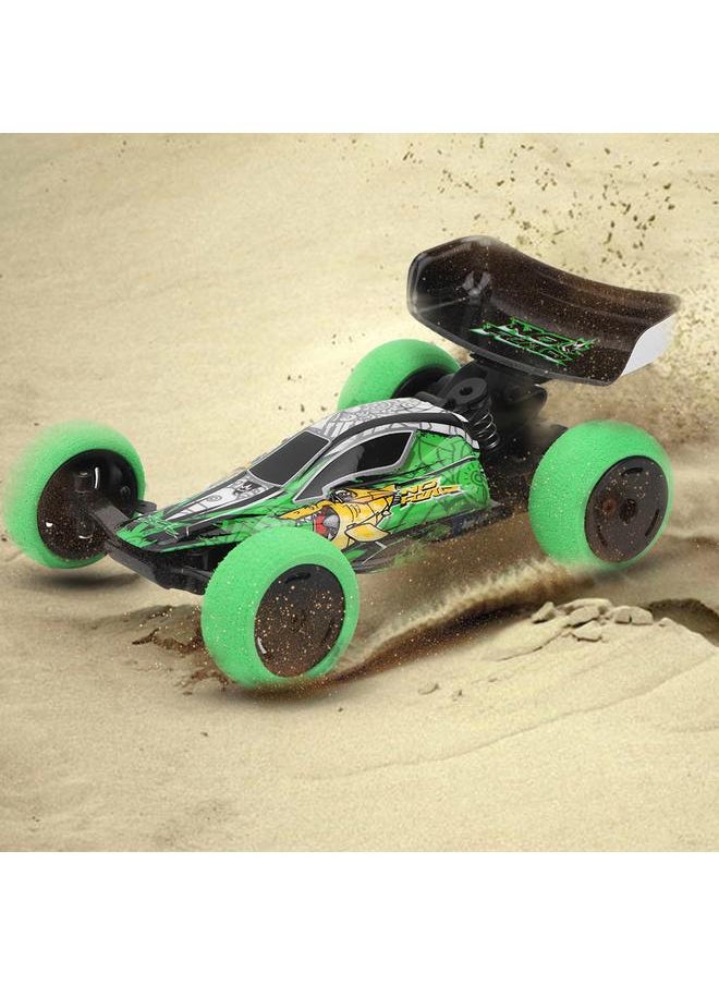 1:32 2.4GHz Fast Speed Absorber Remote Control Wireless RC Car Model Child Kid Toy (Green)