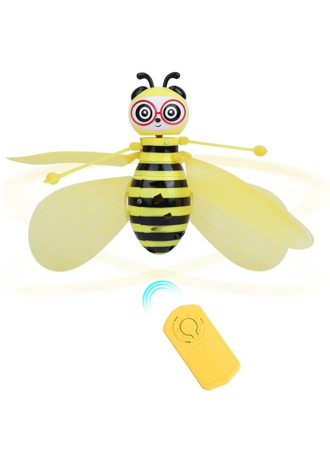 Electric Infrared Sensor Bee Flying Toys Hand-Controlled Helicopter LED Light