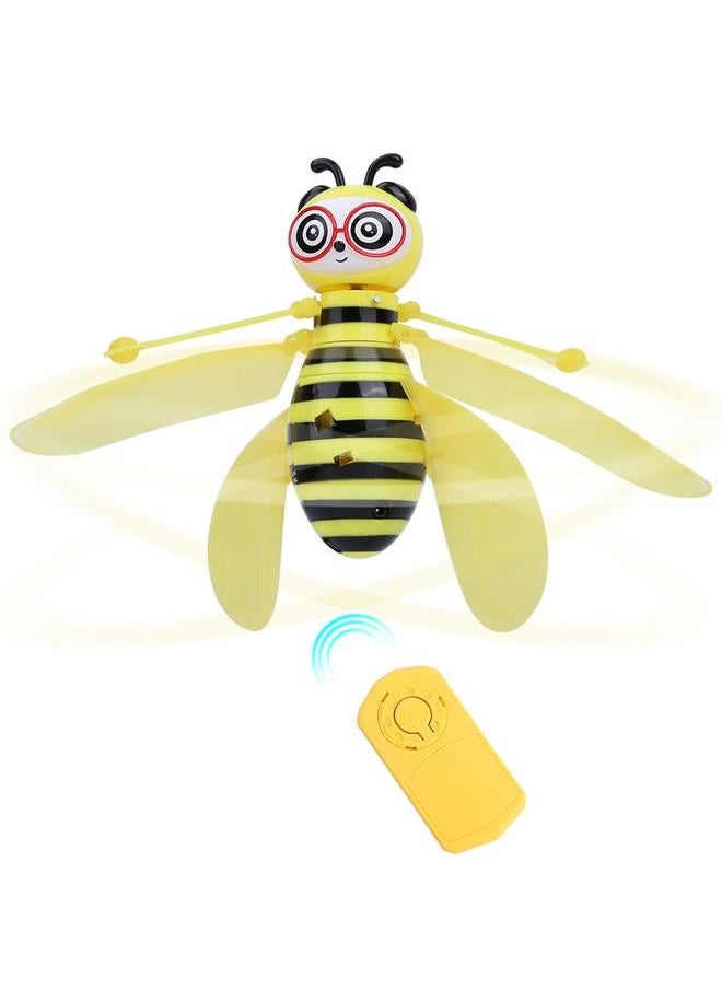 Electric Infrared Sensor Bee Flying Toys Hand-Controlled Helicopter LED Light