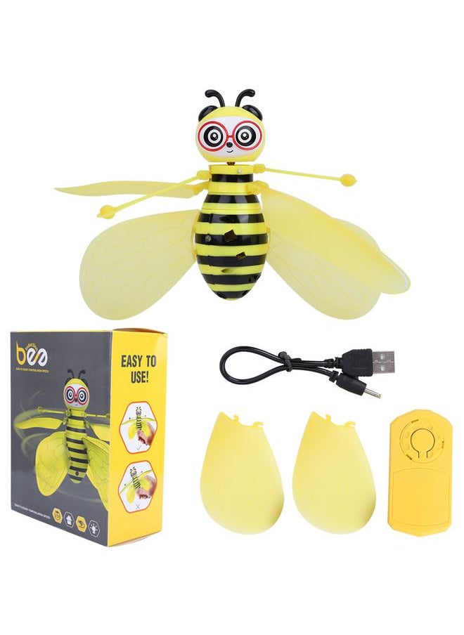Electric Infrared Sensor Bee Flying Toys Hand-Controlled Helicopter LED Light