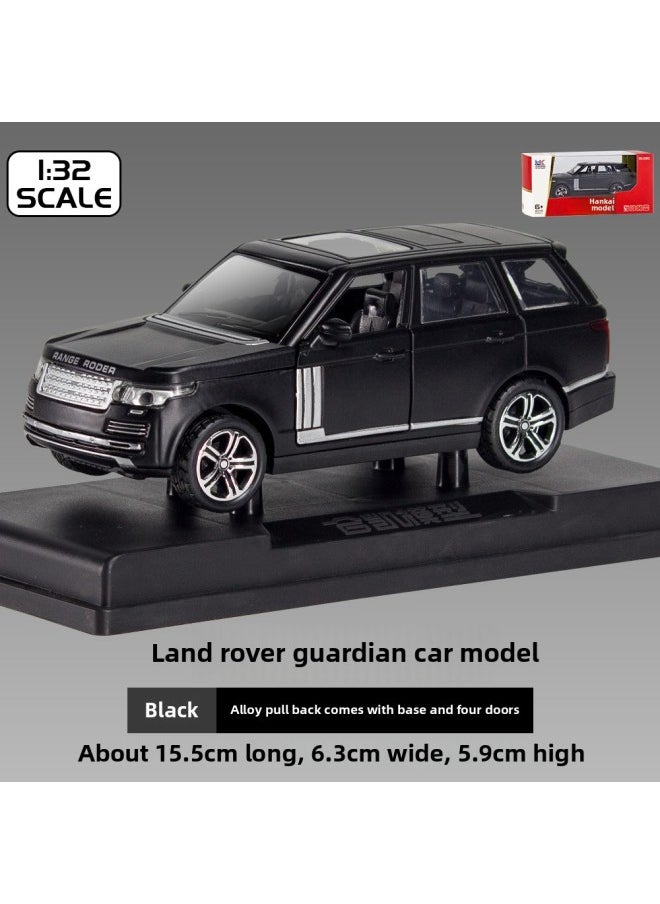 1:32 Alloy Toy Car Road Range Rover Simulation Sound And Light Pull Back Children Tiger Toy Car Can Open The Door With Sound And Light [box-Color:1/324 Range Rover 4 Light Version [black Boxed Without Base]]