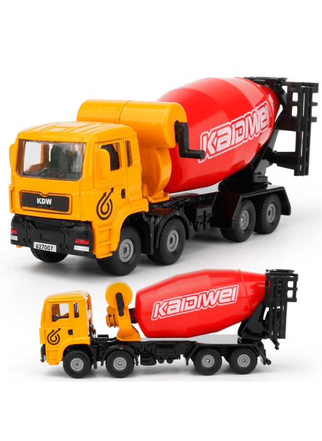 Kaidiwei Engineering Toy Car Children's Alloy Dump Truck Mixer Model Boy's Collection Decoration-Color:Engineering Mixer Truck