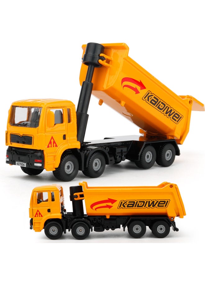 Kaidiwei Engineering Toy Car Children's Alloy Dump Truck Mixer Model Boy's Collection Decoration-Color:Engineering Mixer Truck