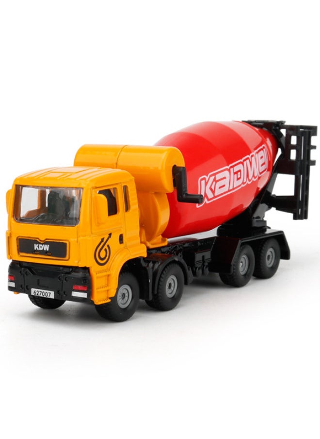 Kaidiwei Engineering Toy Car Children's Alloy Dump Truck Mixer Model Boy's Collection Decoration-Color:Engineering Mixer Truck