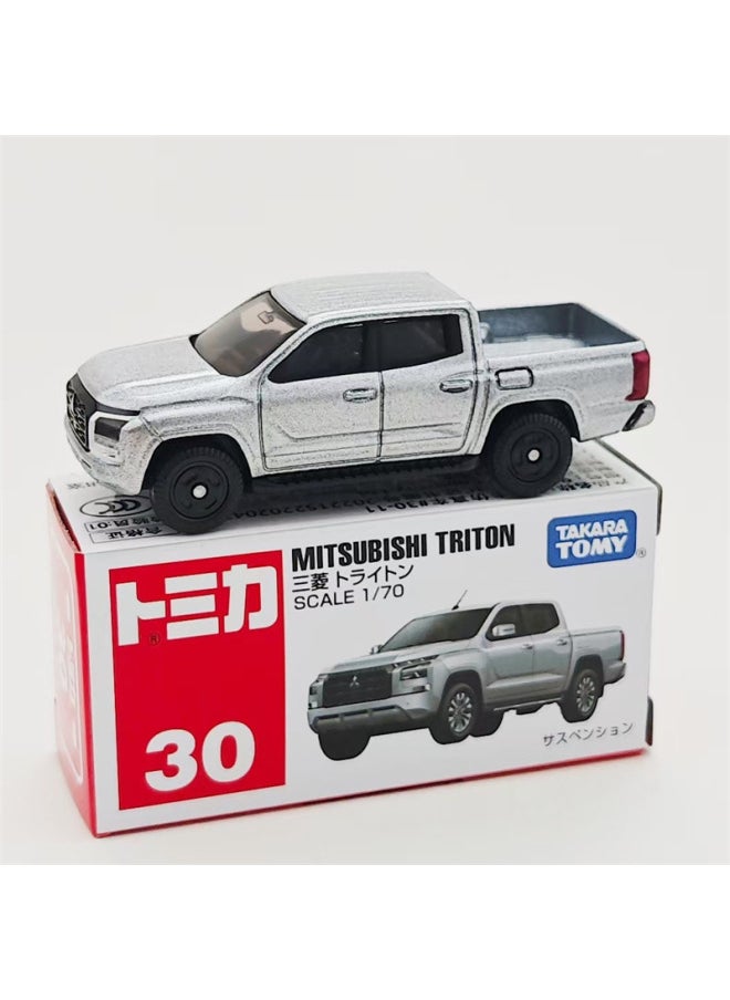 Genuine Red And White Box 1-150 Multi-American Card Alloy Car Number Nissan GTR Sports Car Transport Vehicle Engineering Vehicle Model Collection-Color:Red And White Box No. 30-mitsubishi Pickup