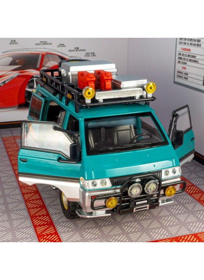 Chimei C357 Simulation Delica Outdoor Camping Van Alloy Model Car Ornaments Acousto-optic Shock-absorbing Toys-Colour:C357