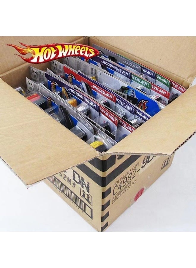 Miniature Alloy Car Hot Wheels Racing Car Toy Track 2024e Batch Model C4982 High Quality Diecast Vehicles For Kids Play-Color:Authorized Cars 10 Cars Do Not Repeat (single Shot Does Not Send)