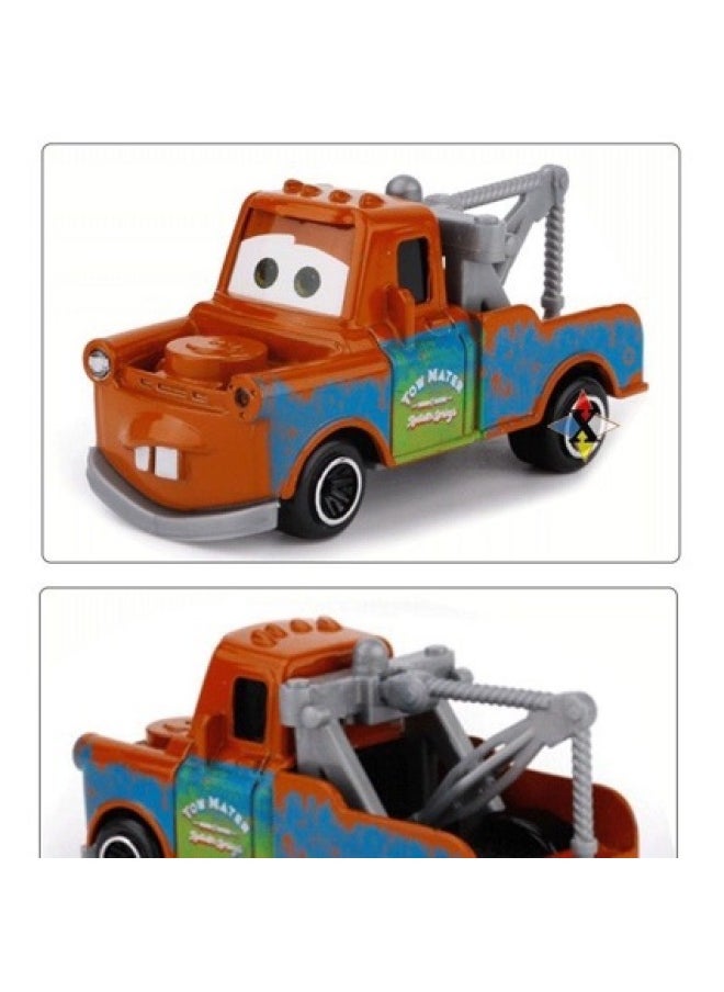 Car Mobilization Uncle Mai Suit With Four-car Container Truck Suit Alloy Children's Combination Toys-Color:Mcqueen