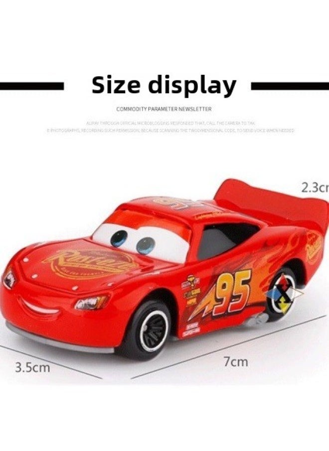 Car Mobilization Uncle Mai Suit With Four-car Container Truck Suit Alloy Children's Combination Toys-Color:Mcqueen