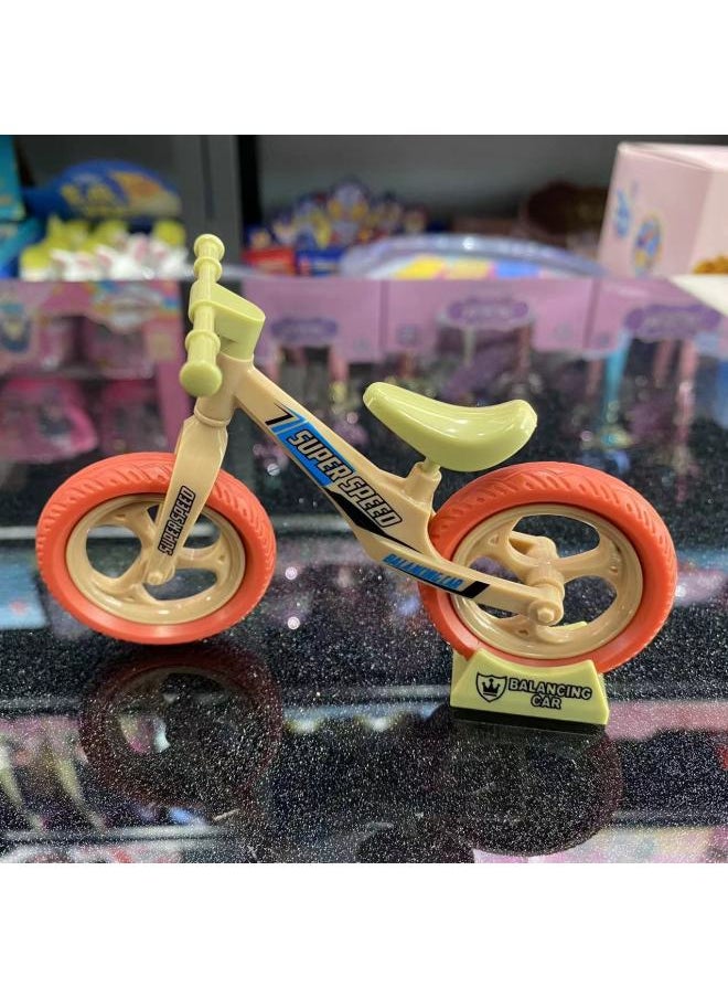 Internet Celebrity Assembled Bicycle Static Model Decoration Keychain Pendant Toy Bicycle Bicycle Small Gift Wholesale-Color:Assembled Bicycle Green (not Assembled)