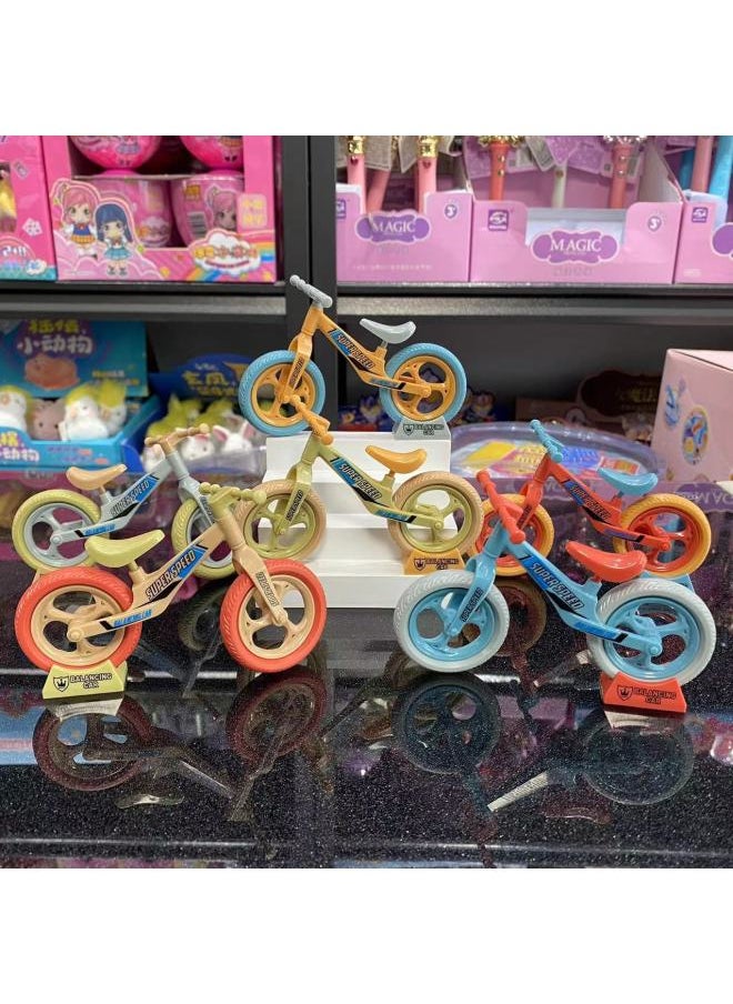 Internet Celebrity Assembled Bicycle Static Model Decoration Keychain Pendant Toy Bicycle Bicycle Small Gift Wholesale-Color:Assembled Bicycle Green (not Assembled)