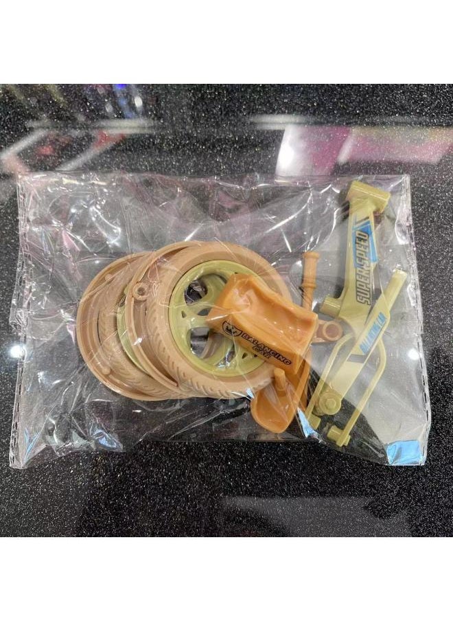 Internet Celebrity Assembled Bicycle Static Model Decoration Keychain Pendant Toy Bicycle Bicycle Small Gift Wholesale-Color:Assembled Bicycle Green (not Assembled)