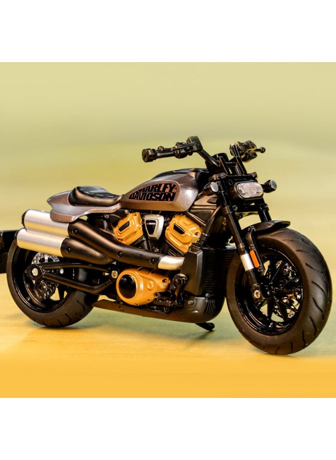 Huayi Motorcycle Model Simulation Alloy Locomotive Model Decoration Boys Valentine's Day Birthday Gift-Color:250SR Motorcycle Black Style
