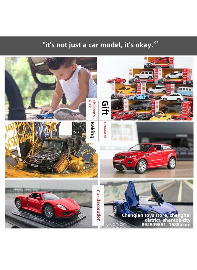 Marco's Lamborghini Daniel Calf Bat Mercedes-Benz Horse Audi Land Rover Simulation Alloy Car Model-Color:Bentley Continental GT Blue