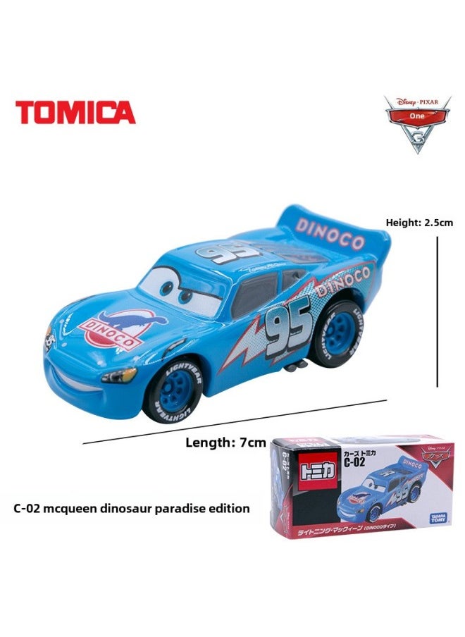 TOMY Multi-Mecca Racing CARS CARS 3 Lightning McQueen Jackson Cool Sister Alloy Car Toy-Color:C- 25 Cool Sister Ramirez (Ice Racing)227991